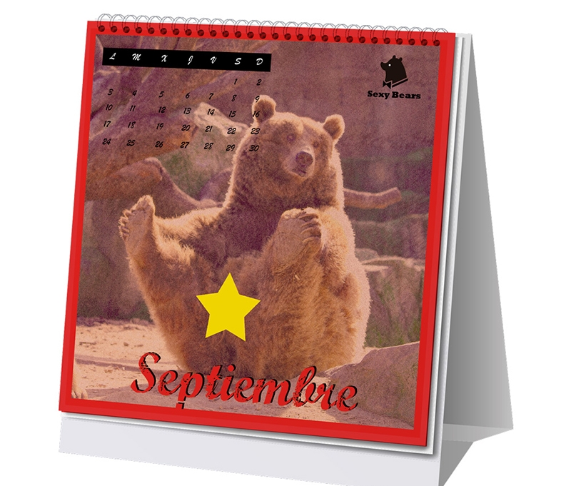 Osos se desnudan para un calendario solidario