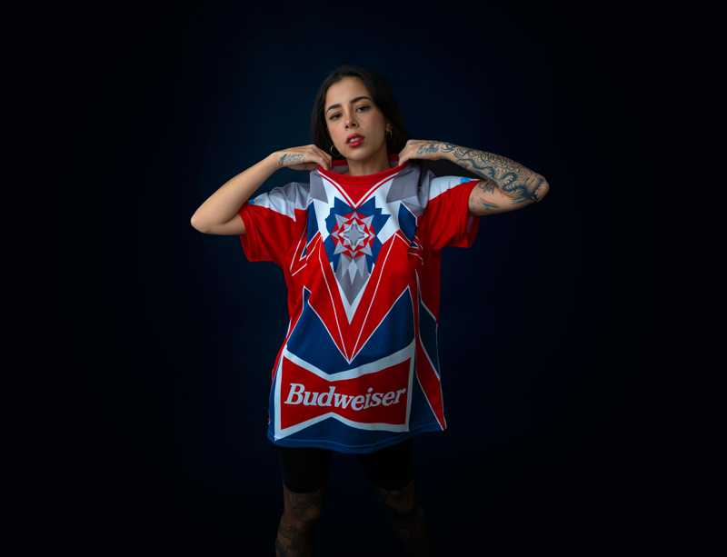 Camiseta de Budweiser para conmemorar el Mundial