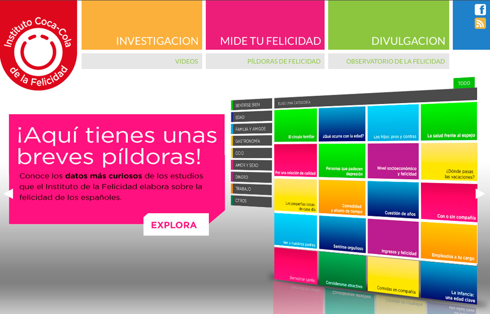 Coca-Cola derrama más felicidad en la web