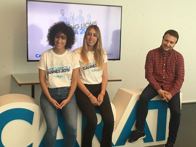 Mónica Castilla y María Roca (CARAT) competirán en los Young Lions Media