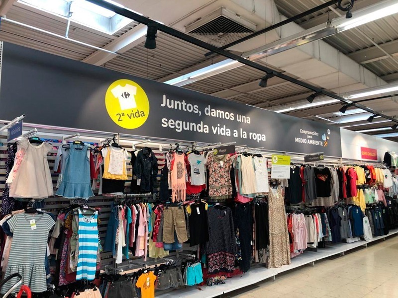 Carrefour se lanza a la venta de ropa de segunda mano