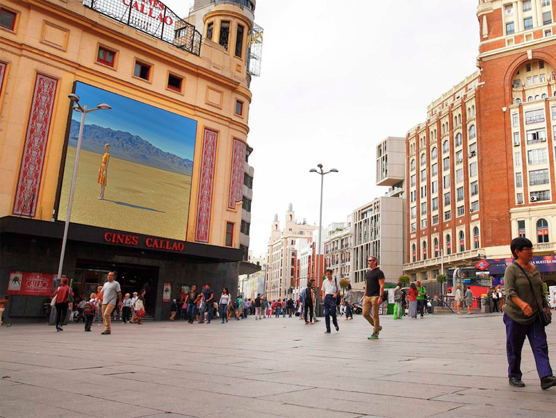 Arte en Cines Callao para celebrar el fin del confinamiento