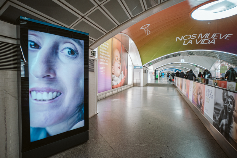 Campaña de Cinfa en la Estación de Atocha de Madrid