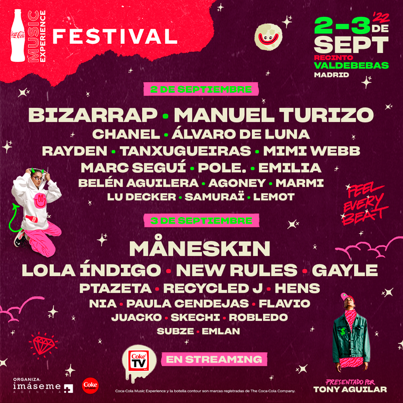 Coca-Cola Music Experience se retransmitirá en streaming