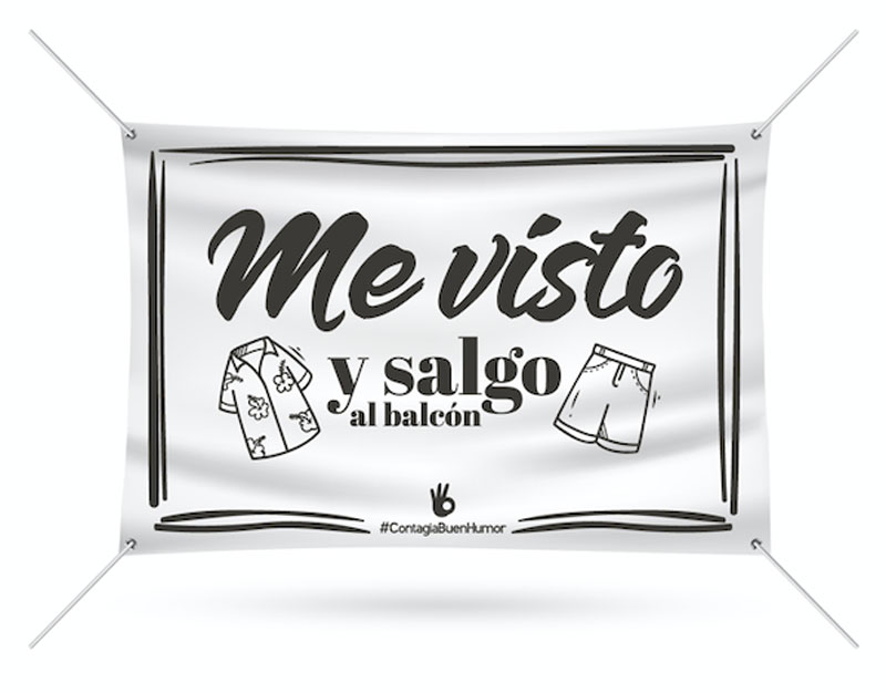 Tienda solidaria de banderolas para balcones y artículos de regalo