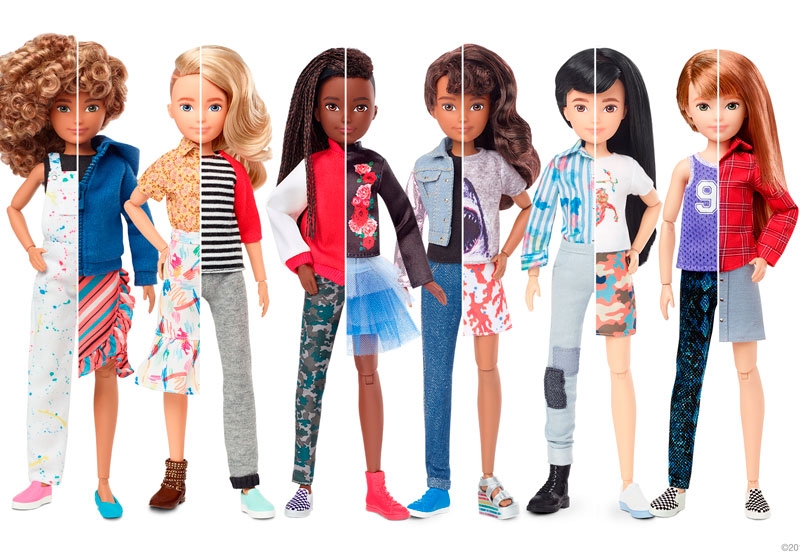 Mattel lanza una colección de muñecos de género inclusivo