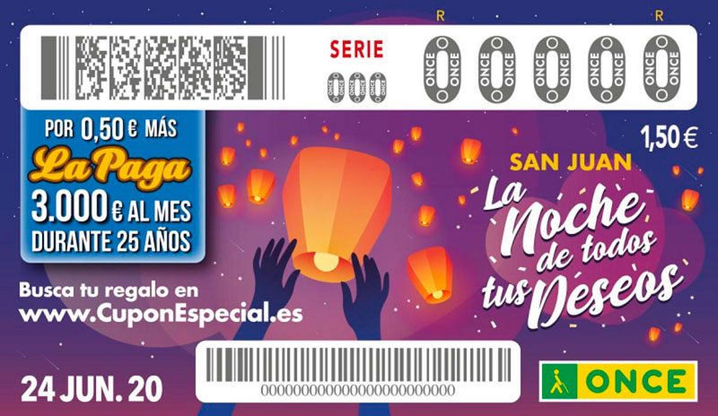 La ONCE presenta "La noche de todos tus deseos"