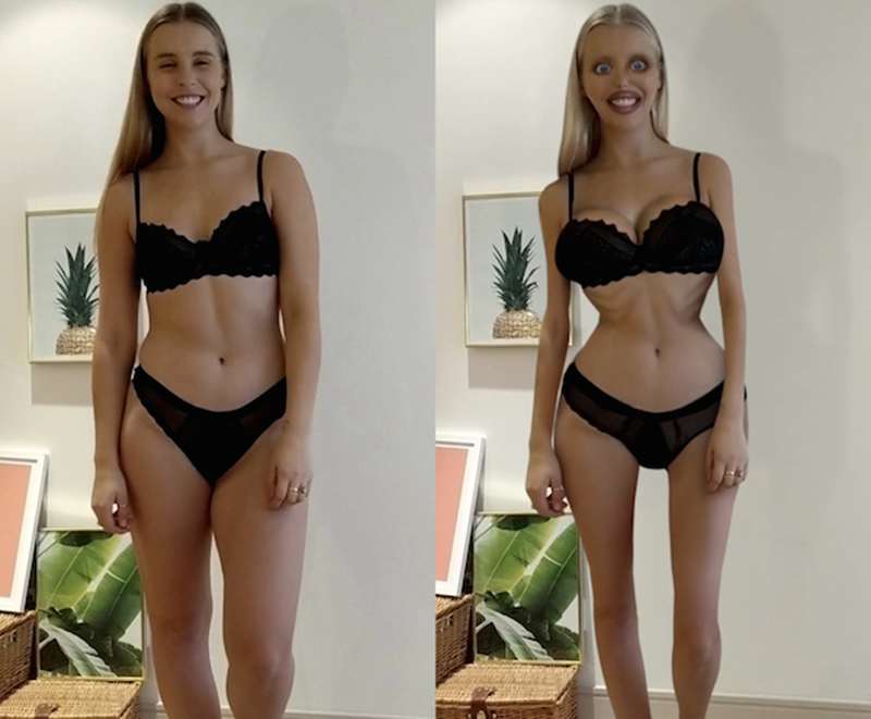 Una instagramer transforma su cuerpo para complacer a sus críticos