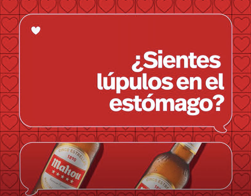 Declaraciones de amor a Mahou en las redes sociales