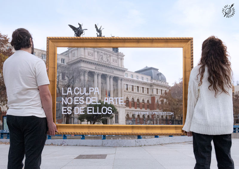Defensores del arte contra los ataques de ecologistas