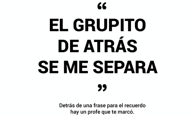 Frases de profesores en las aulas para el recuerdo