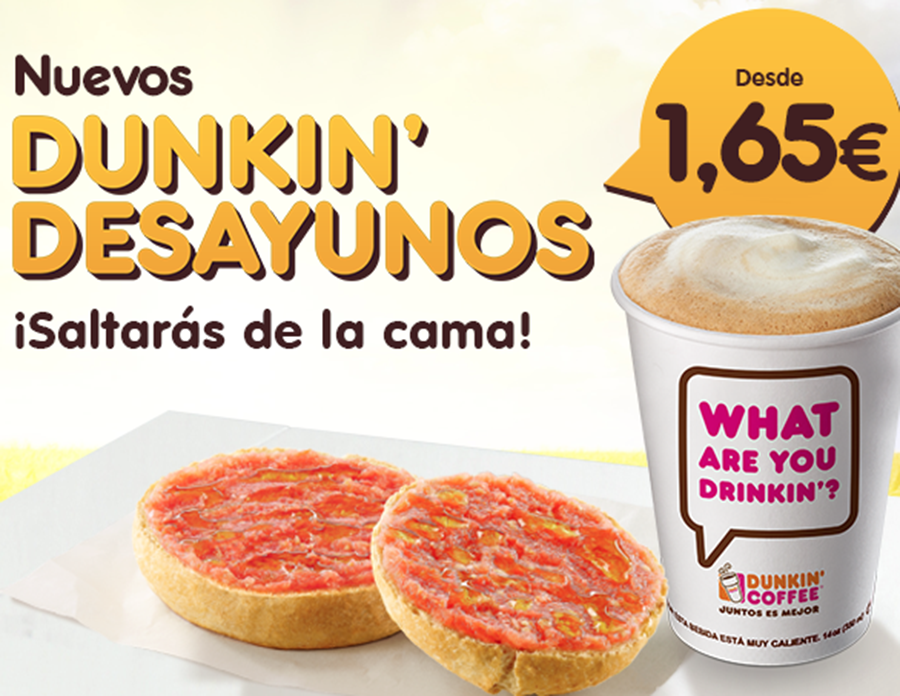 Dunkin´Coffee lanza nuevos desayunos