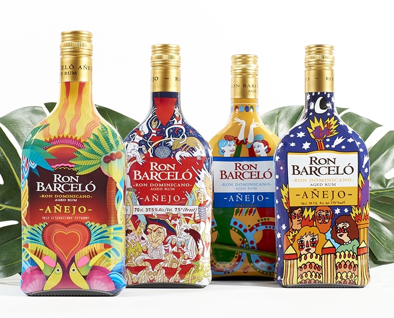Ron Barceló acierta con la ilustración de sus botellas