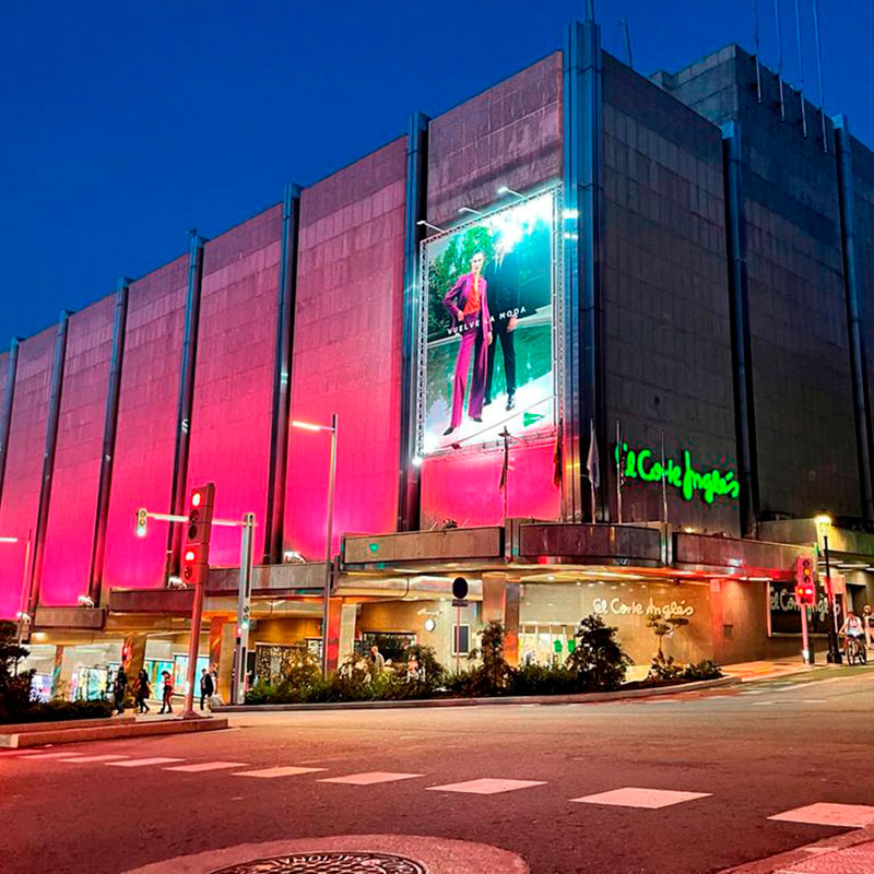 El Corte Inglés apagará las luces y pantallas de sus fachadas