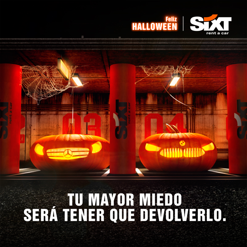 Sixt transforma su flota de coches en calabazas