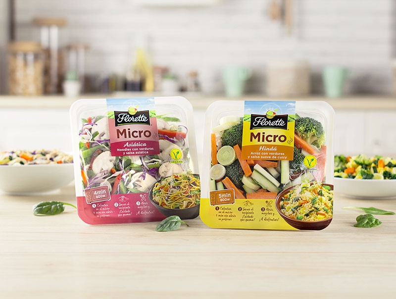 Florette lanza dos recetas calientes: Micro Hindú y Micro Asiática