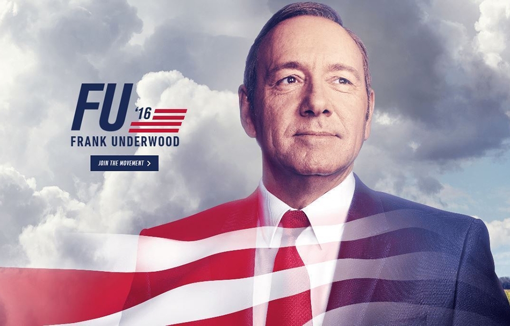 Frank Underwood se presenta a la reelección y quiere ganar