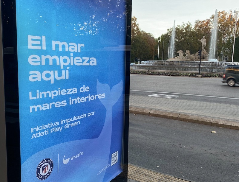 El Atleti conciencia sobre la limpieza de los mares interiores