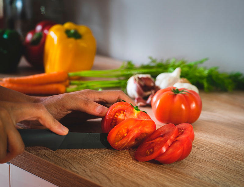 La gastronomía saludable, mucho más que cortar tomates