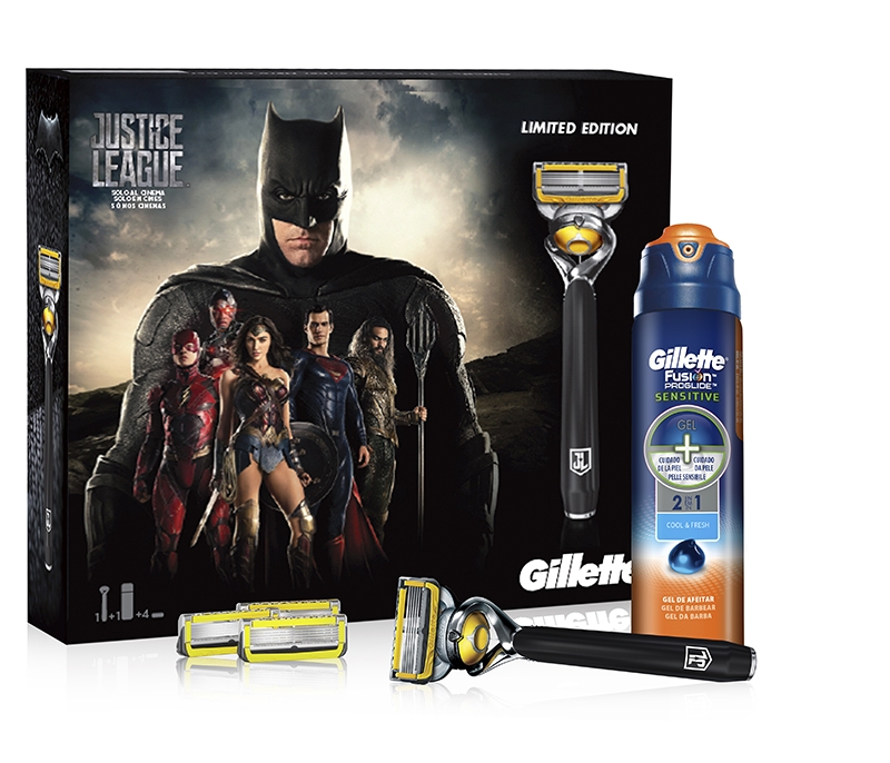 Gillette se alía con la "Liga de la Justicia"