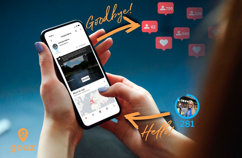 La app de viajeros Goaz acaba con la tiranía de los "followers"