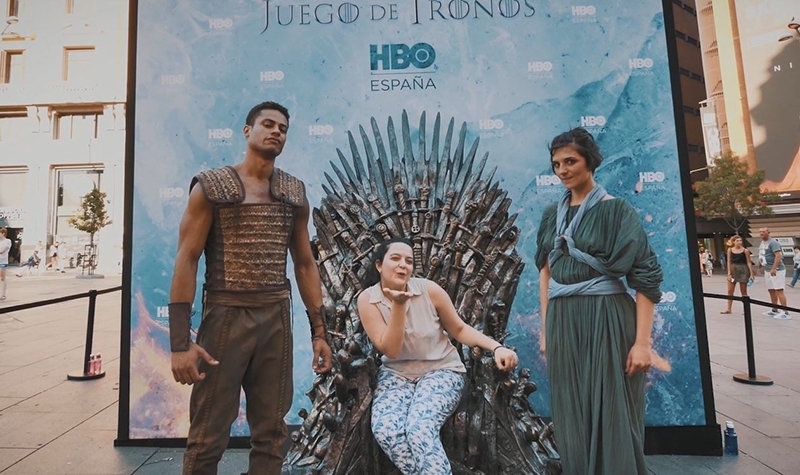 Street Marketing de "Juego de Tronos" en el centro de Madrid