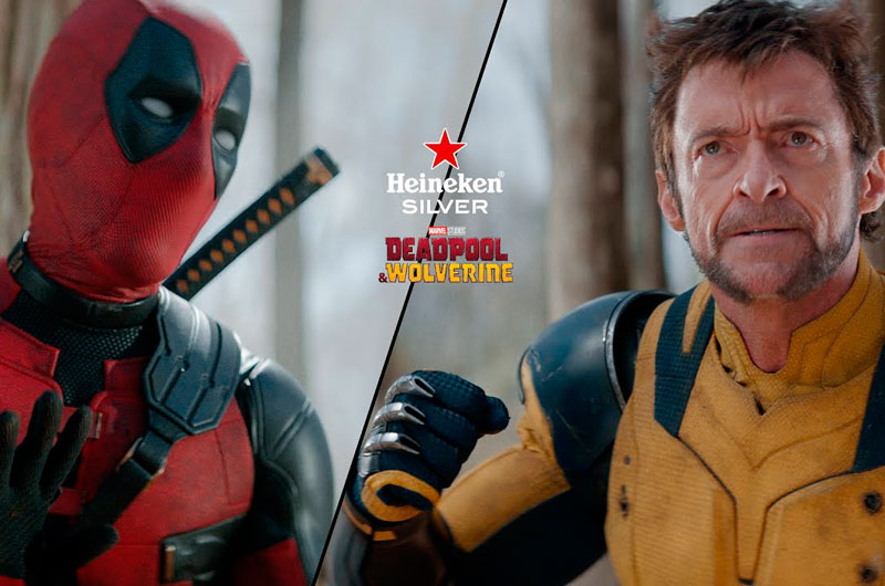 Heineken Silver tiende un puente entre Deadpool y Wolverine