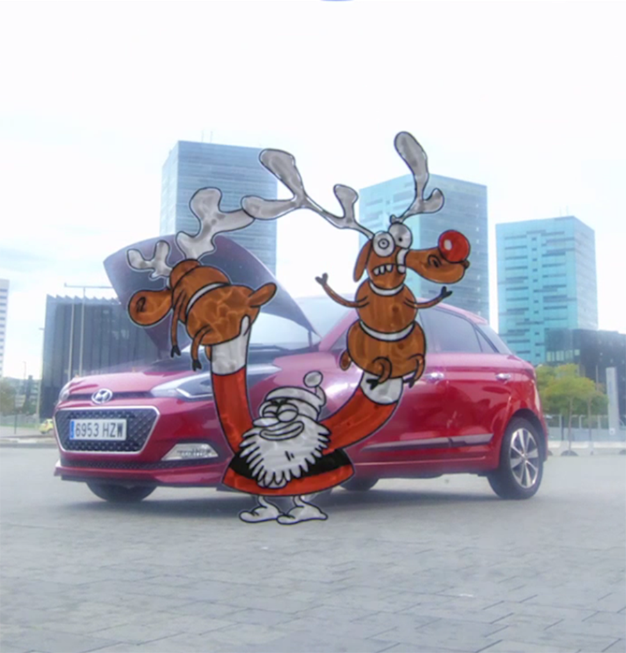 Street Art navideño de Hyundai