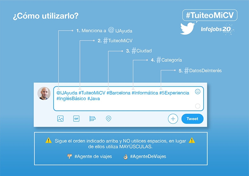 #TuiteoMiCV, nueva herramienta de InfoJobs