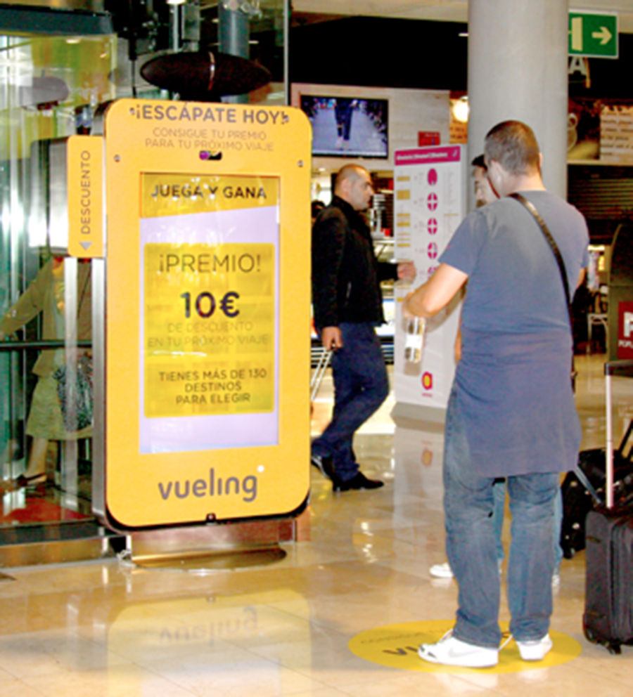 Vueling reparte premios con realidad aumentada