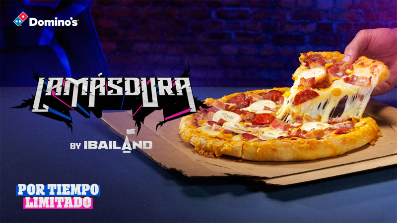 Ibai Llanos crea "La más dura", la nueva pizza de Dominos