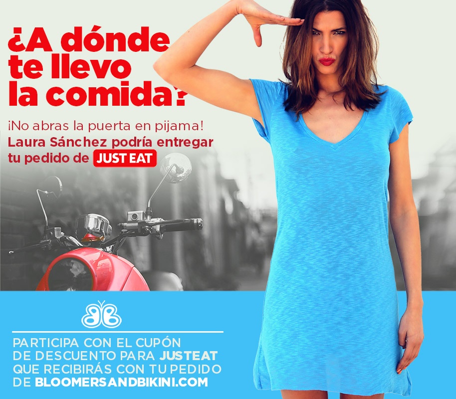 Laura Sánchez, repartidora de Just Eat