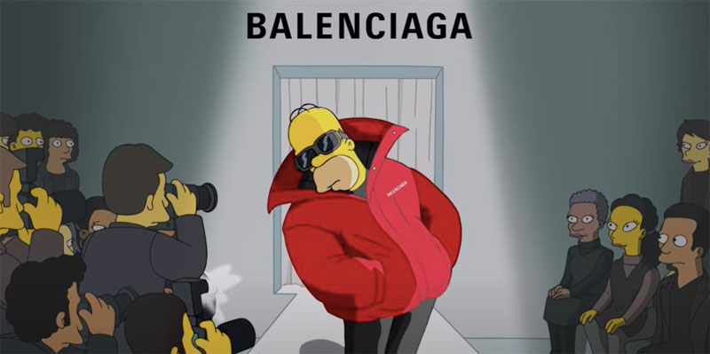 Los Simpson desfilan para Balenciaga