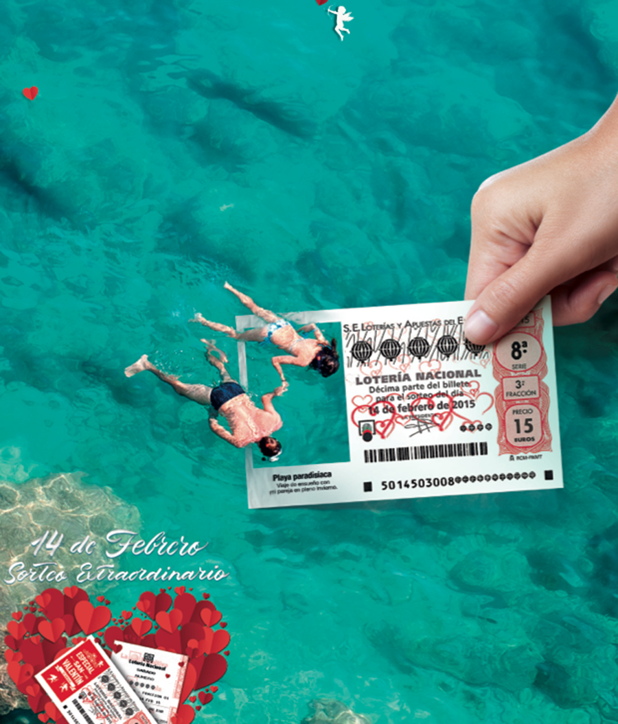Loterías regala sueños por San Valentín