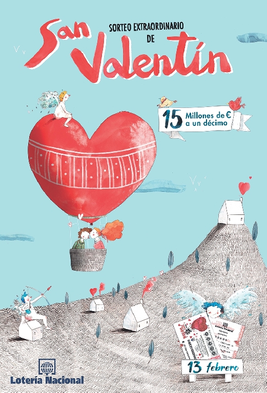 Loterías sortea sueños por San Valentín