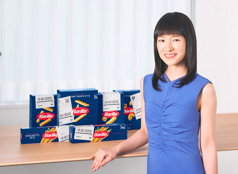 Barilla y Marie Kondo dan un nuevo uso a las cajas de pasta