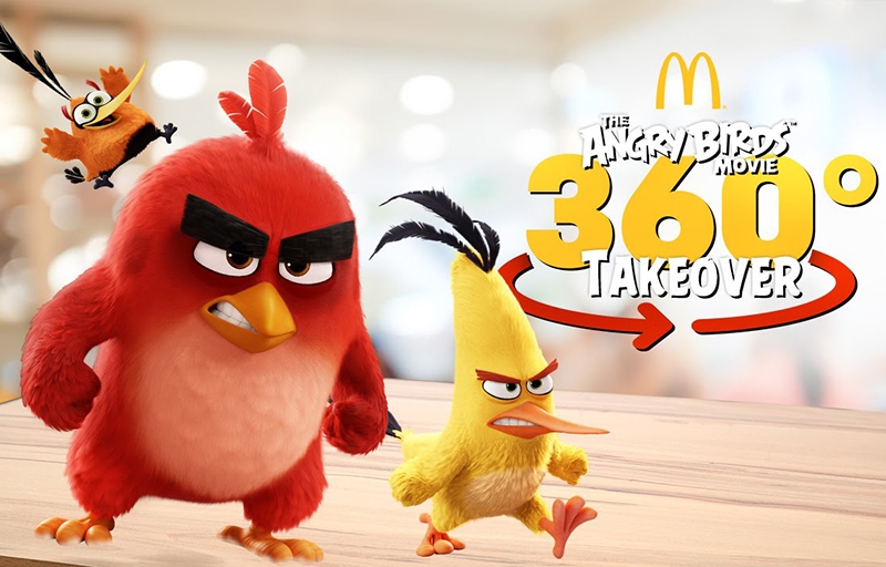Los Angry Birds la lían parda en un McDonald´s