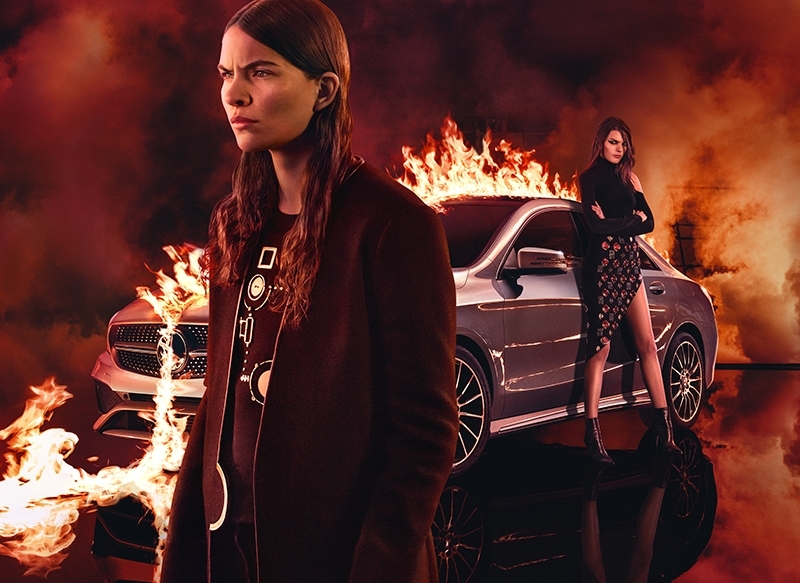 La nueva campaña de moda de Mercedes-Benz echa fuego