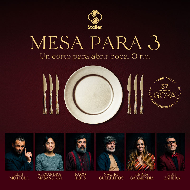 "Mesa para 3", un Branded Content candidato a los Premios Goya