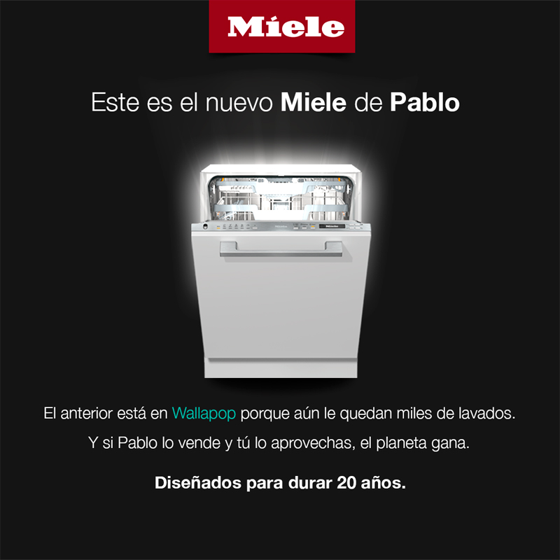 Miele lanza una campaña para dar las gracias a Wallapop