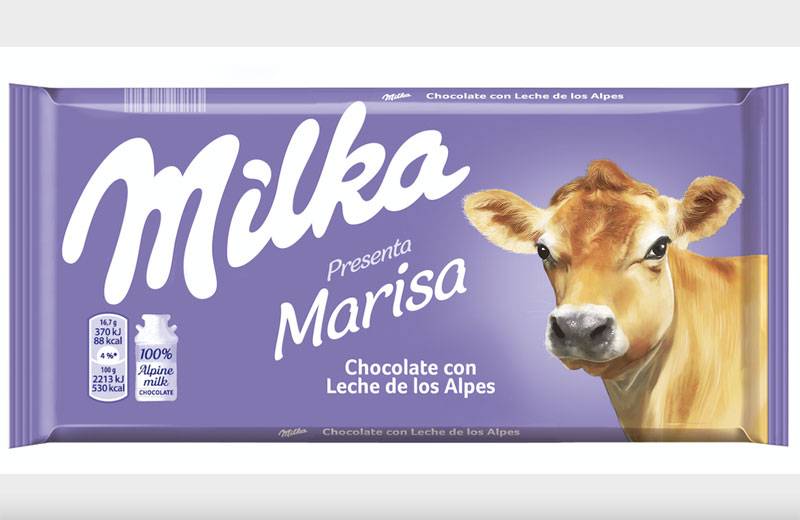 Milka da a conocer el nombre y la vida de sus vacas