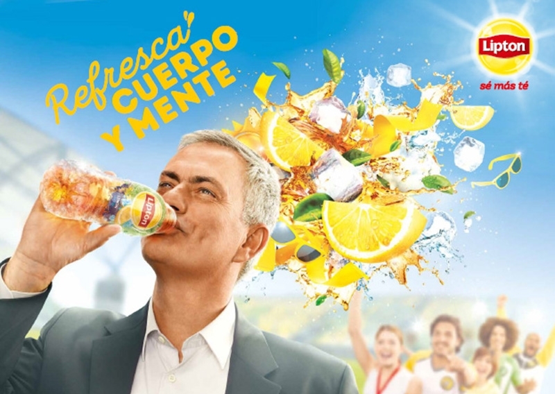 Mourinho refresca su actitud con Lipton Ice Tea