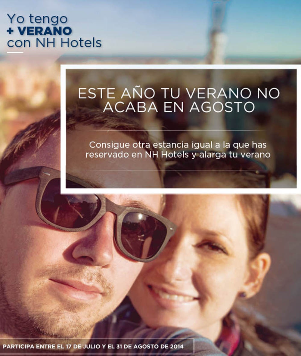 NH sortea estancias en sus hoteles
