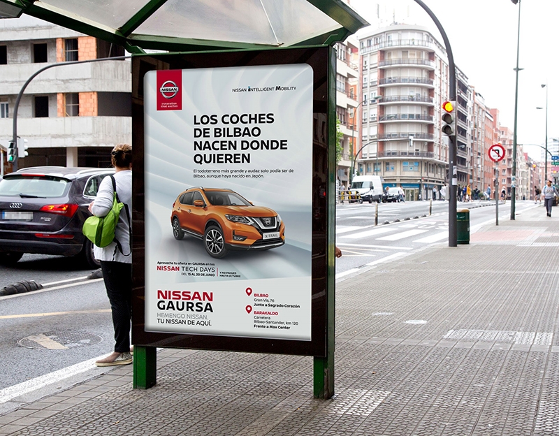 "Tu Nissan de aquí", campaña de INRED para Nissan en Bilbao