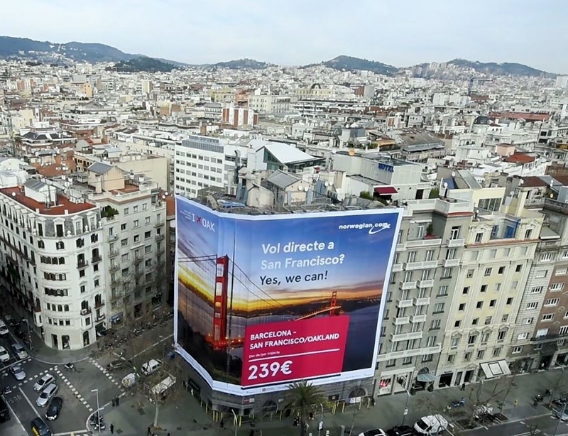 Norwegian toma las calles de Barcelona