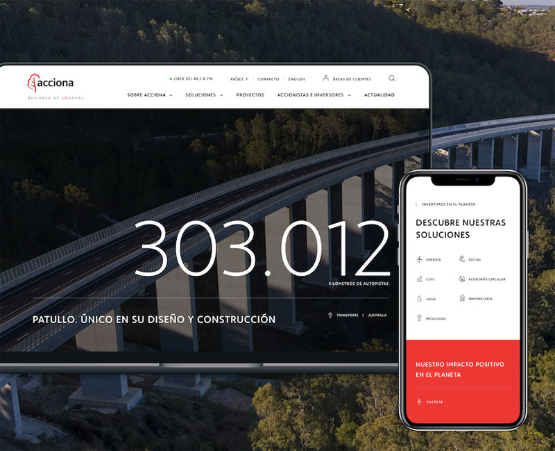 Redbility diseña el nuevo ecosistema web de Acciona