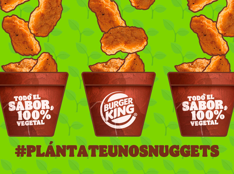 Burger King regala una maceta con sus nuggets vegetales