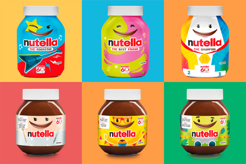 Nutella celebra sus 60 años con una edición limitada de sus tarros