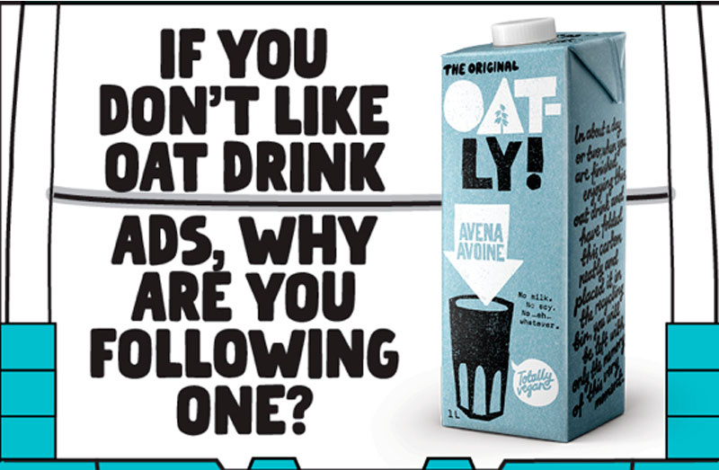 Oatly toma las calles de Madrid y Barcelona con su nueva campaña