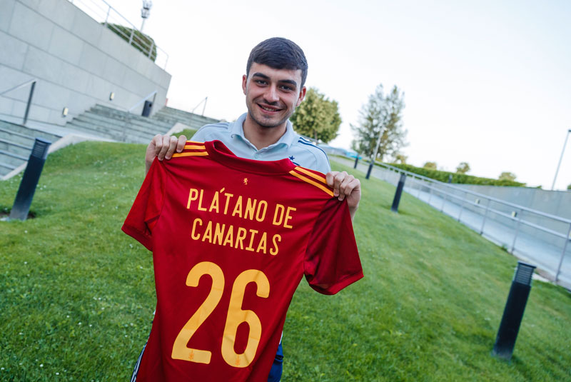 Plátano de Canarias, fruta oficial de la Selección Española de Fútbol